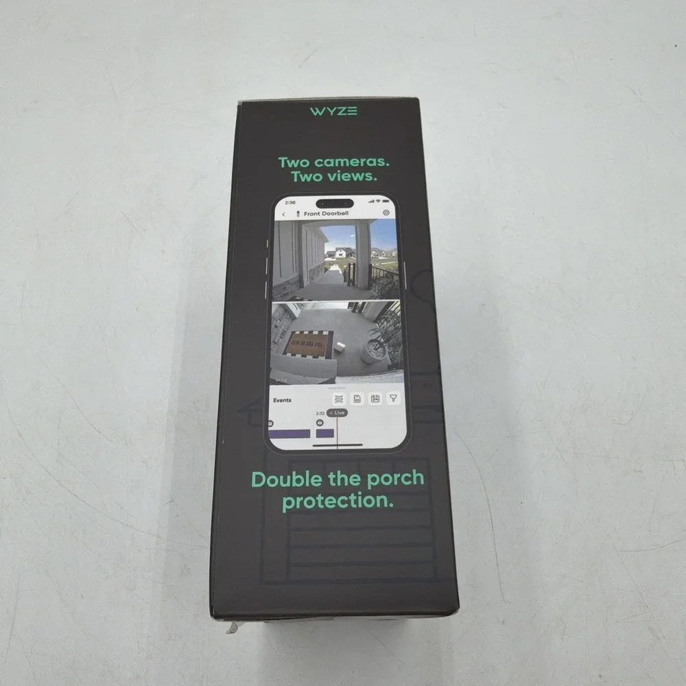 Wyze Duo Cam Battery Doorbell + Wi-Fi Chime, Black Tested